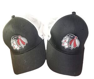 Vintage Duo Portland Winterhawks Snapback Trucker Hat Adjustable Mesh Back WHL